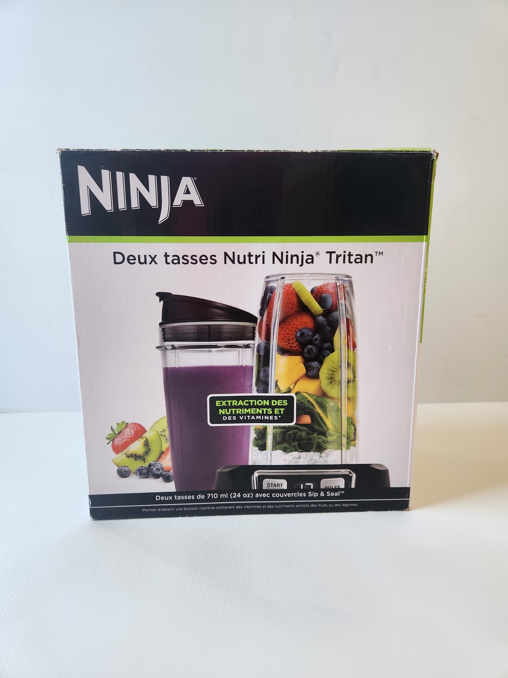 Ninja 2 Pack Tritan Nutri Ninja Cups 24oz With Sealed Lids Travel Cups